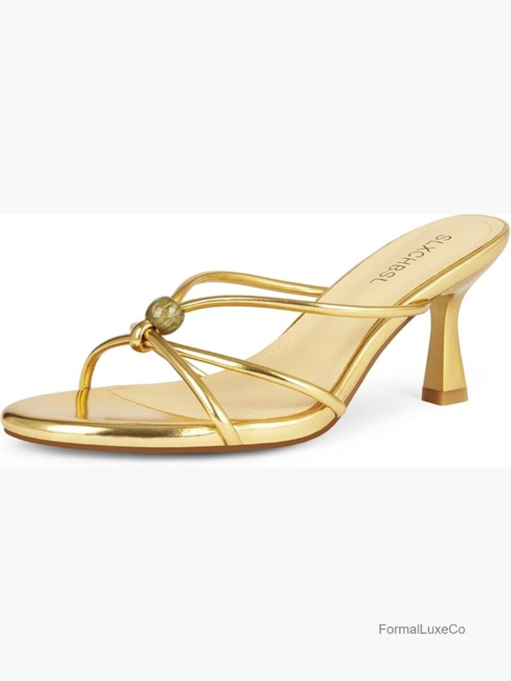Strappy Kitten Heel Sandals, Open Toe Mules, Comfortable Dress Heels 2.75"